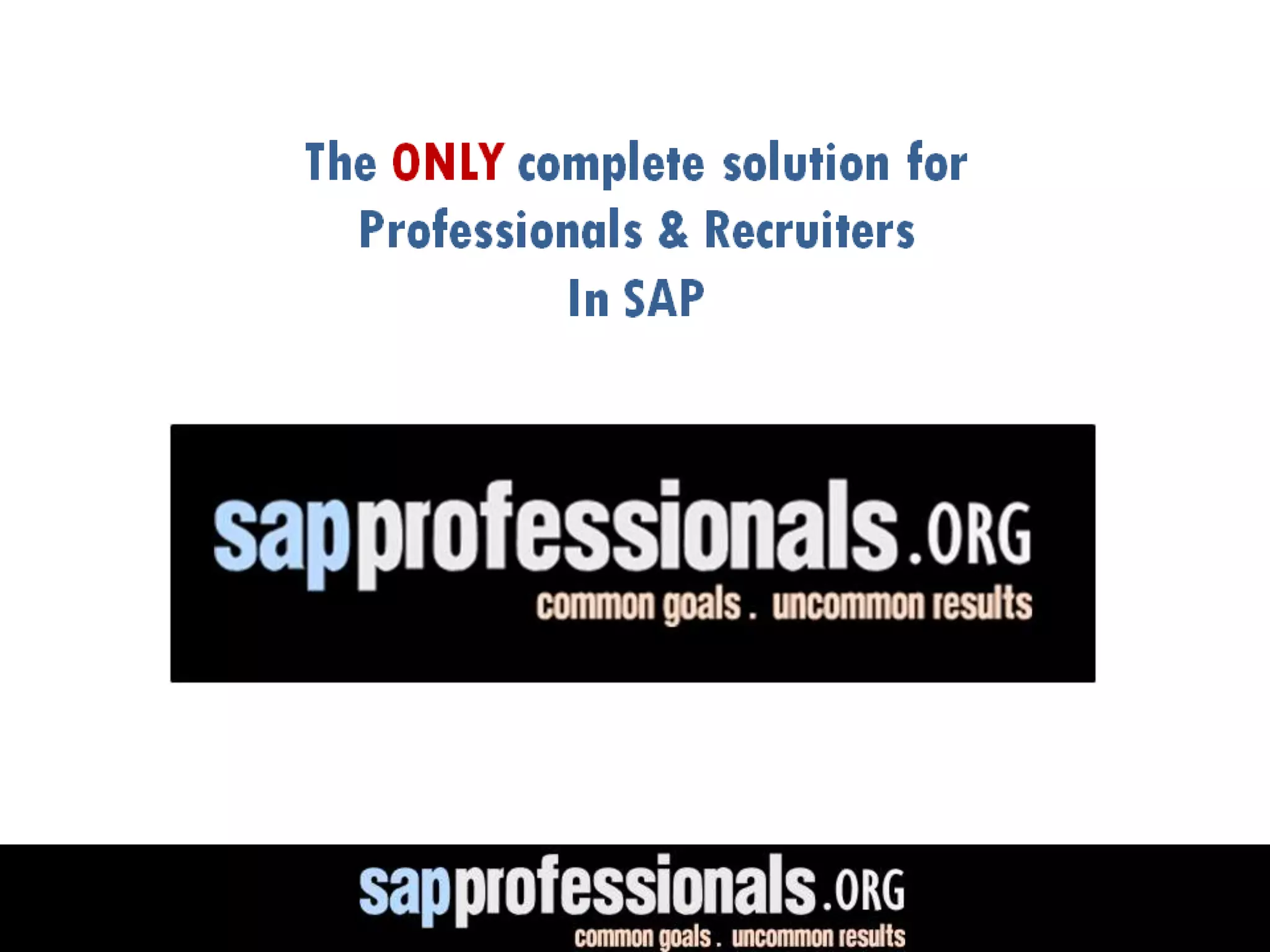 Sap Professionals Network