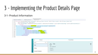 3-1- Product Information
12
3 - Implementing the Product Details Page
 