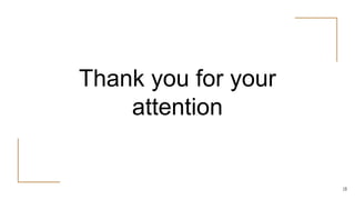 Thank you for your
attention
19
 