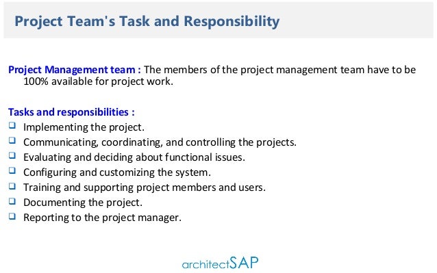 project manager duties responsibilities