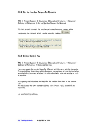 SAP PROJECT SYSTEMS CONFIGURATION Document | PDF
