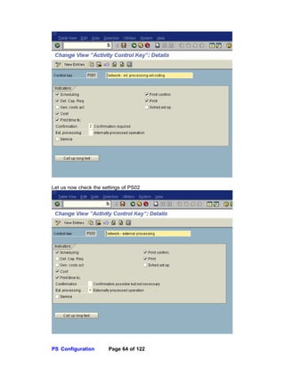 SAP PROJECT SYSTEMS CONFIGURATION Document | PDF