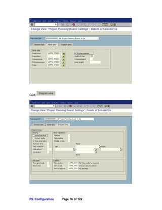SAP PROJECT SYSTEMS CONFIGURATION Document | PDF