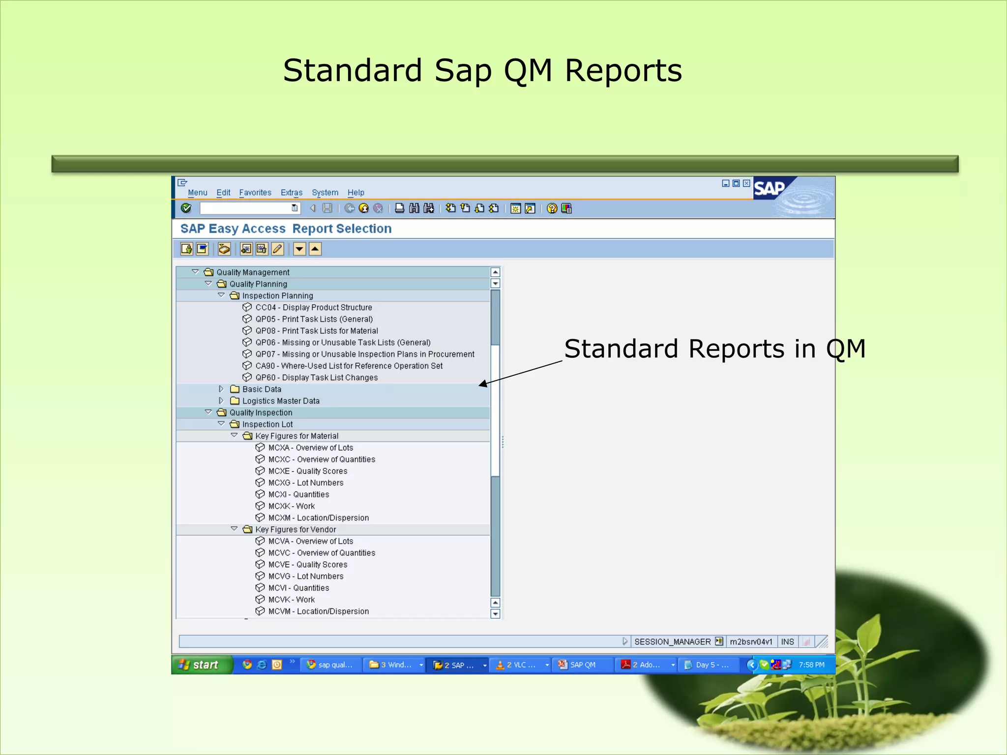 Standard Sap QM Reports




                Standard Reports in QM
 