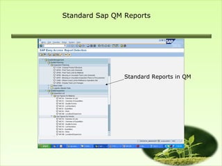 Standard Sap QM Reports




                Standard Reports in QM
 
