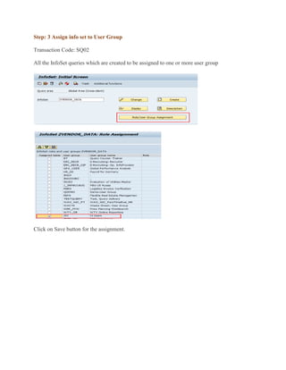 Sap query creation & transcation code creation for sap query | PDF