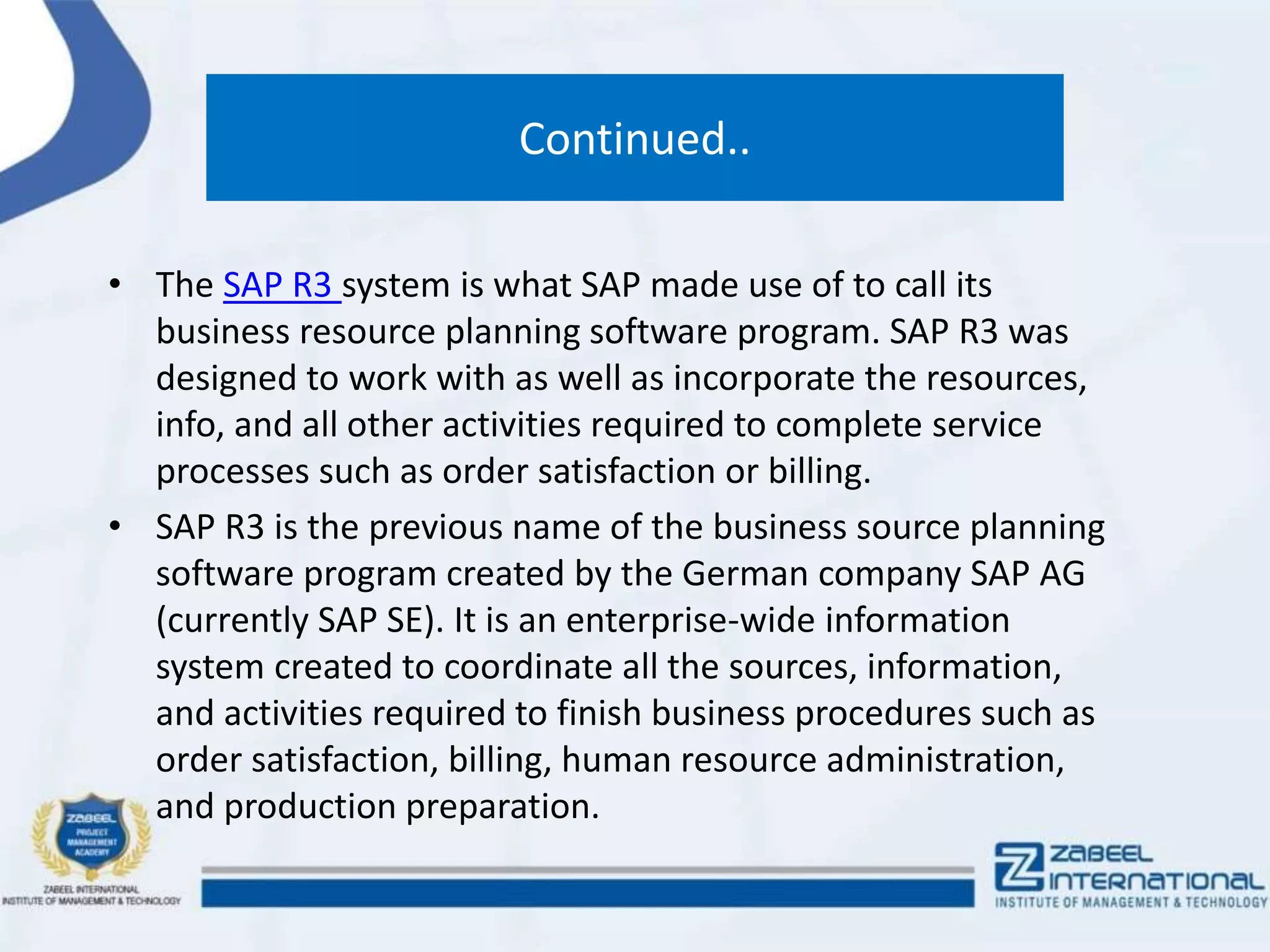 SAP R3- What is SAP R3 system? | PPTX