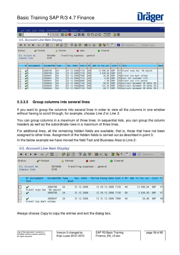 Tutorial Sap R3 | sap r3 basic training finance en v5 Tutorial Sap R3 | sap r3 basic training finance en v5