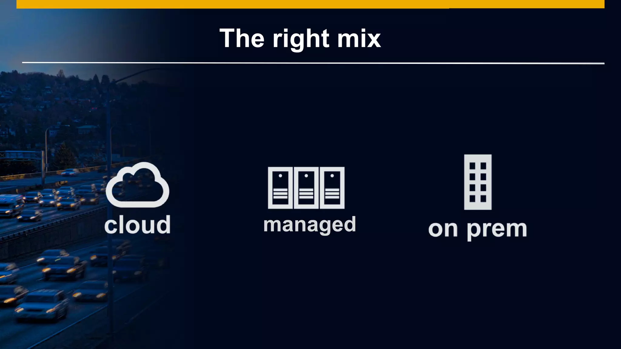 © 2014 SAP AG or an SAP affiliate company. All rights reserved.
The right mix
managed
 