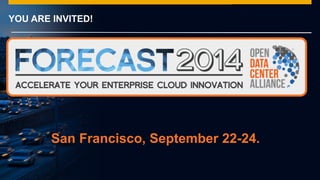 © 2014 SAP AG or an SAP affiliate company. All rights reserved.
YOU ARE INVITED!
San Francisco, September 22-24.
 
