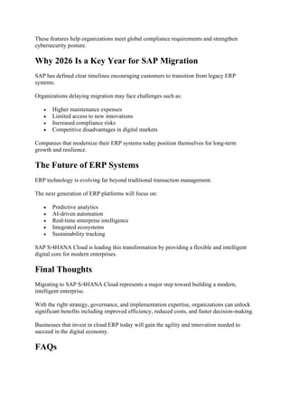 Comprehensive SAP S/4HANA Cloud Migration Guide for Enterprises in 2026 ...