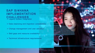 Legacy system integration
 Data cleansing and migration complexities
 Change management and user adoption
 Skill gaps and resource availability
 Technical infrastructure requirements
7
 
