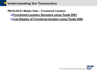 Functional Location Structure Tcode Sap S4 HANA PM Online training +918660816919 | PPT