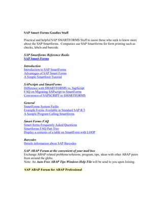 Sab Scripts Tutorial Sap sapscripts tips and tricks | PDF
