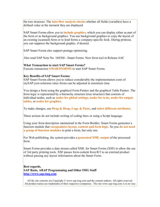 Sap sapscripts tips and tricks | PDF