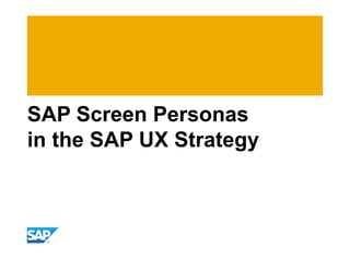 SAP Screen Personas at SAPPHIRE NOW 2015