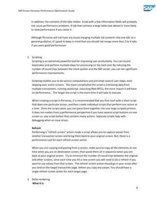 Sap screen personas performance optimization guide v0.96