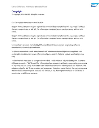 Sap screen personas performance optimization guide v0.96