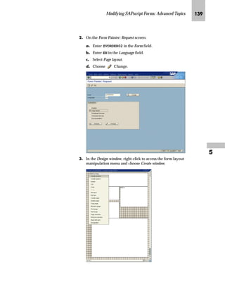 Modifying SAPscript Forms: Advanced Topics JLL

gˆ~
Several third parties offer logos as a PCL-5 macro and describe how to bring the logo
to the printer.
ˆ‰’‚‡€ z lz‡}z‹} i‹‚‡~‹ m’‰~
mzŒ„
RS D VWDQGDUG SULQWHU WSH IRU PRGLILFDWLRQ
JG To determine the device type to use, from the SAP standard menu
choose Tools → CCMS → Spool → SPAD - Spool administration.
KG On the Spool Administration: Initial Screen, choose the Devices / servers
tab and choose the Output devices button.
A list of all available output devices appears.
The macro file can be loaded onto the printer by printing the file once from the
operating system level (for example, using UNIX command lp). The
disadvantage is that macros are lost when you turn off the printer. To avoid this,
load the macro onto a Flash-Memory cartridge.
TechTalk
 