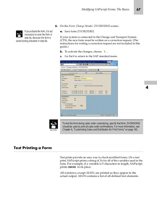 Sapscript Print Program Example