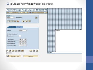 To Create new window click on create.
 