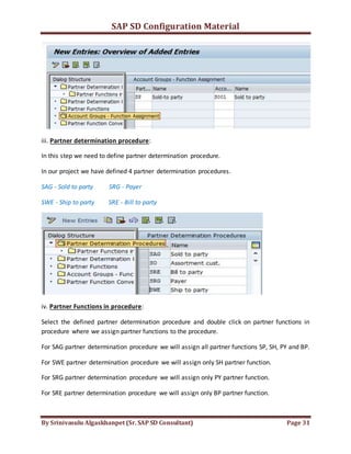 SAP SD Configuration Document | DOCX