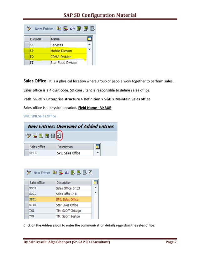 SAP SD Configuration Document PDF