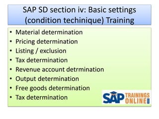 Sap – SD online training course content | PPT
