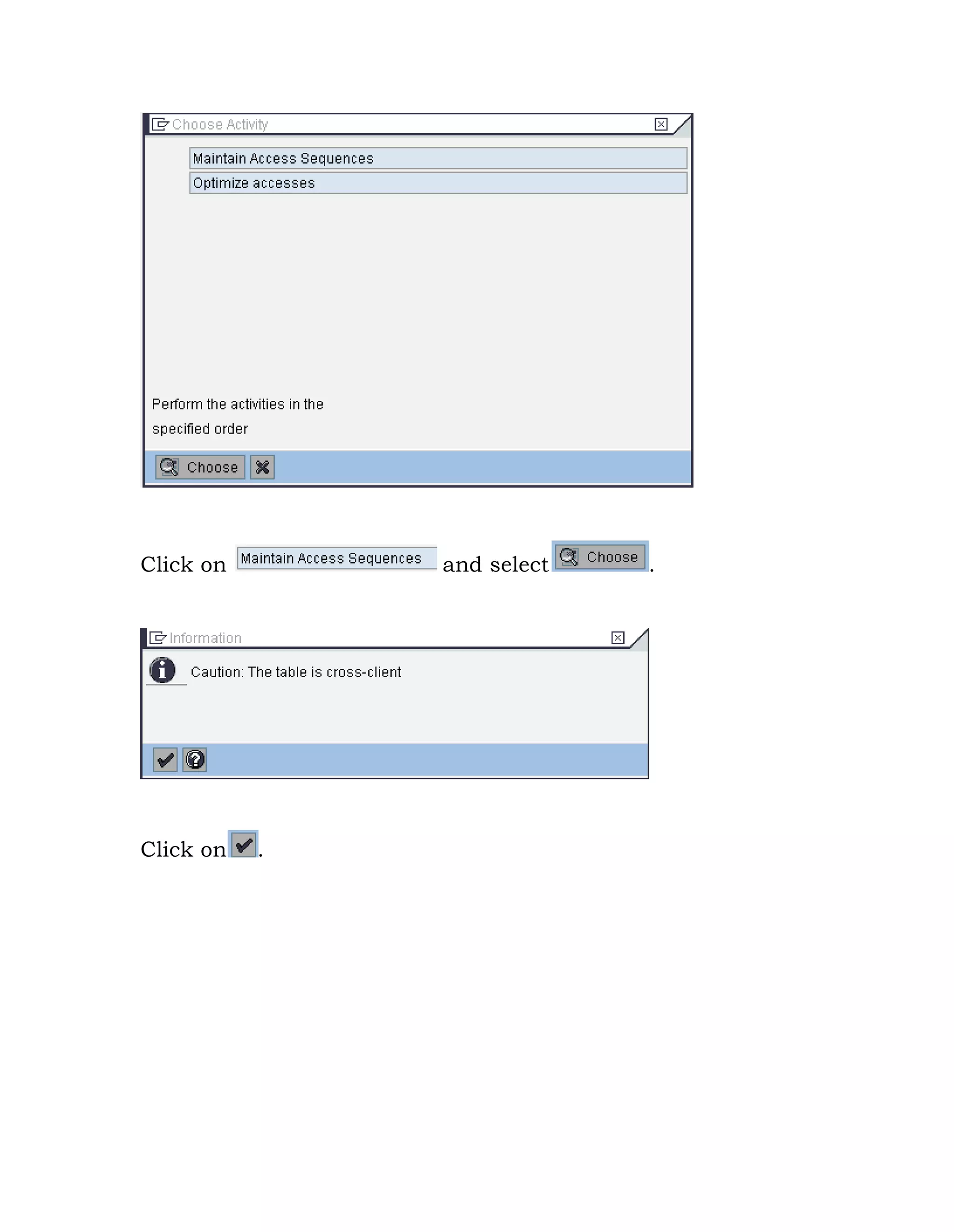 Click on and select .
Click on .
 