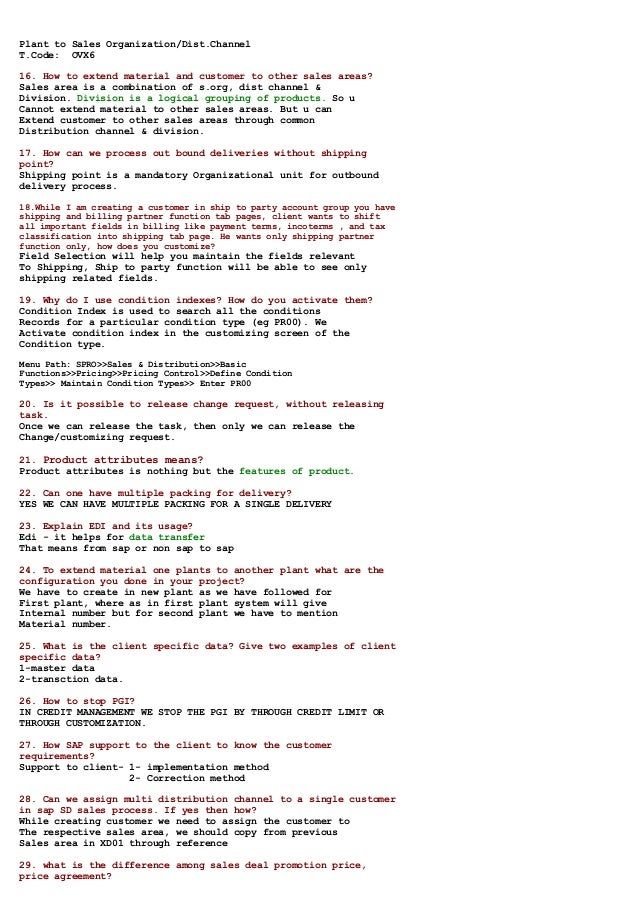 Sap sd practice exercises image