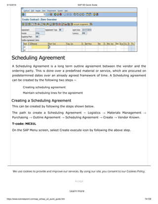 Sap sd quick guide | PDF