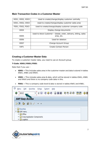 Sap sd tutorial | PDF