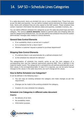 Sap sd tutorial | PDF