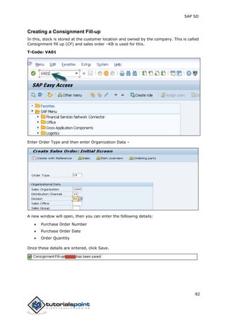Sap sd tutorial | PDF