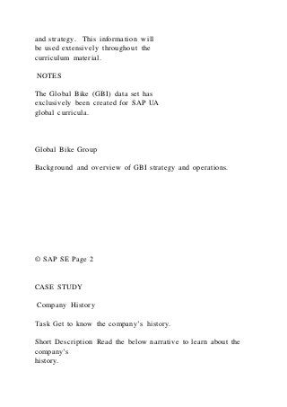 Sap Case Study Examples © SAP SE CASE STUDY | DOCX