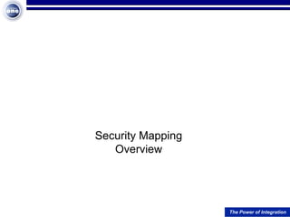 Security Mapping  Overview 