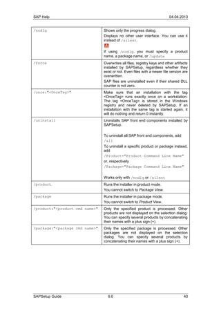 Sap setup guide | PDF