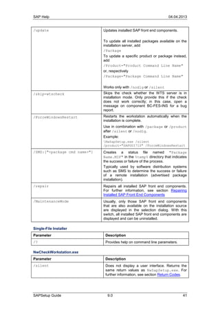 Sap setup guide | PDF