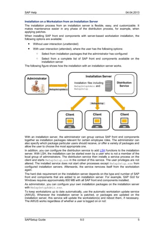 Sap setup guide | PDF