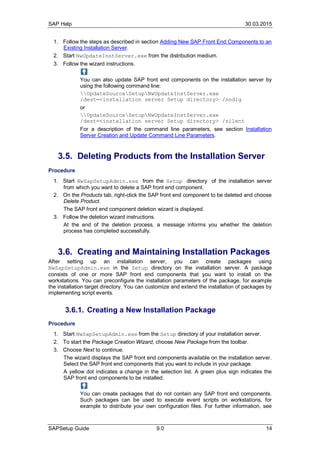 Sap setup guide | PDF
