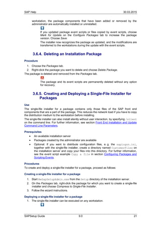 Sap setup guide | PDF