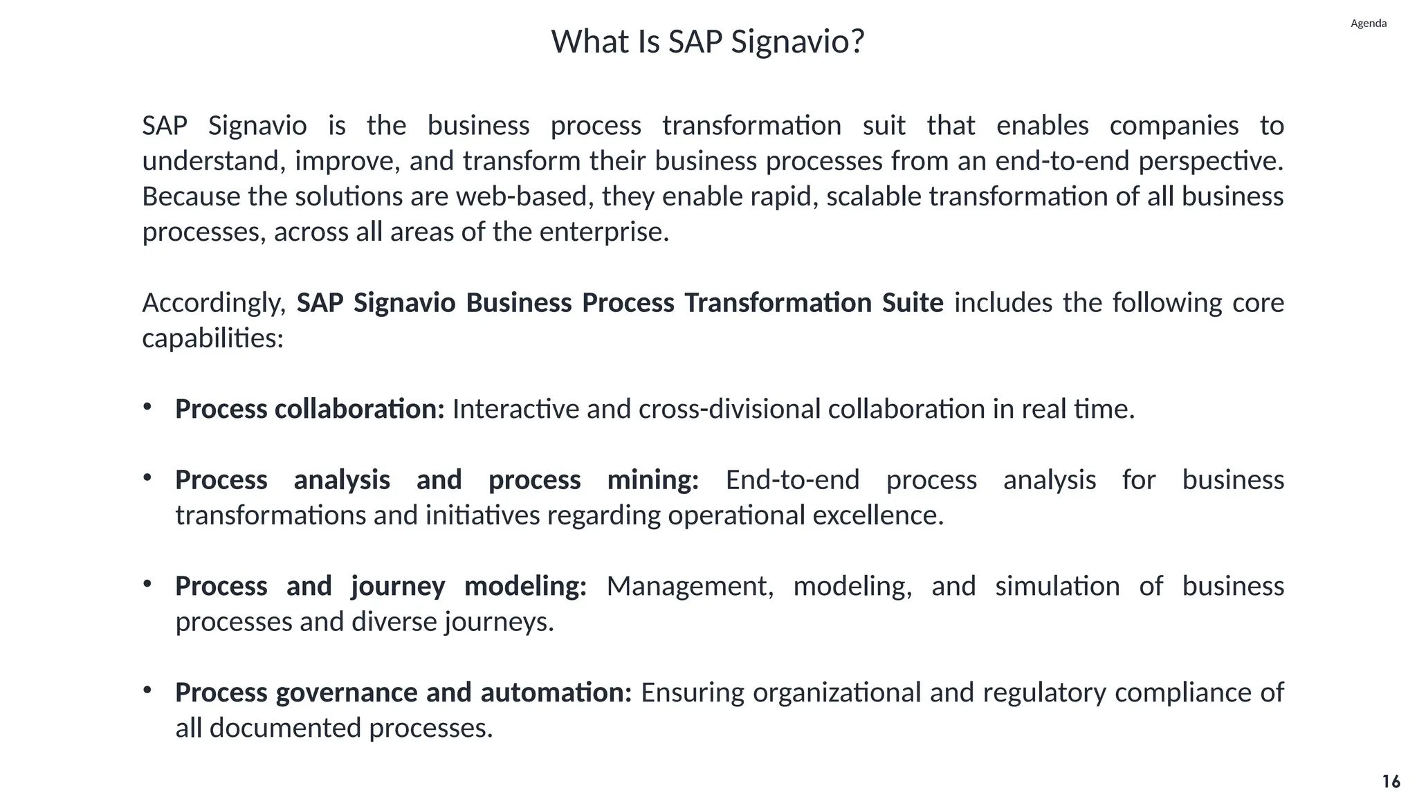 Introduction to SAP Signavio Process Transformation Suite | PPSX