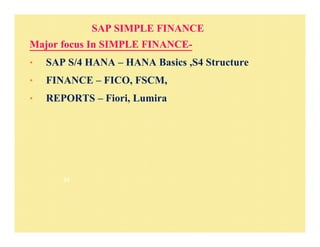Sap simple finance | PDF