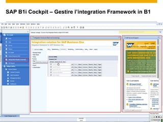 SAP B1i Cockpit – Gestire l‟integration Framework in B1




© 2011 SAP AG. All rights reserved.              Confidential   41
 