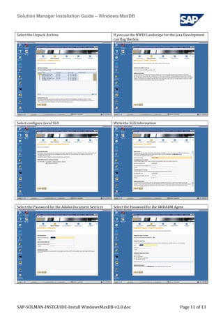 Sap Solman Instguide Install Windows MaxDB | PDF