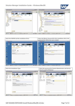Sap Solman Instguide Install Windows MaxDB | PDF