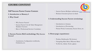 Training Program Success Factor SAP Success Factor learning |Success Factor Online Training Course pdf ...