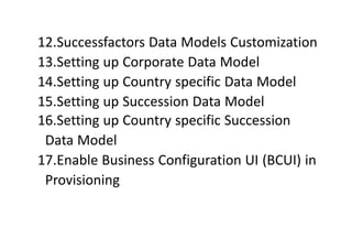 SAP SuccessFactors EC Online training Institute | PPT