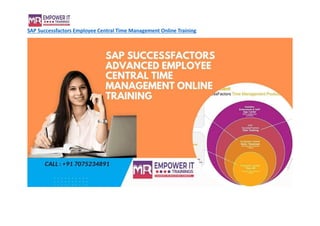 SAP Successfactors Employee Central Time Management Online Training
 
