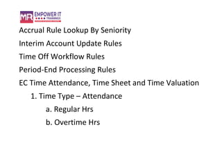 Sap SuccessFactors employee central time off Online training in ...